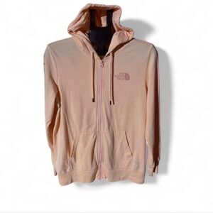 The North Face Light Peach Full-Zip Hoodie